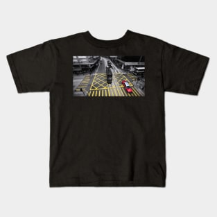 Lucky Number 7 - Hong Kong - Tram and Taxi Kids T-Shirt